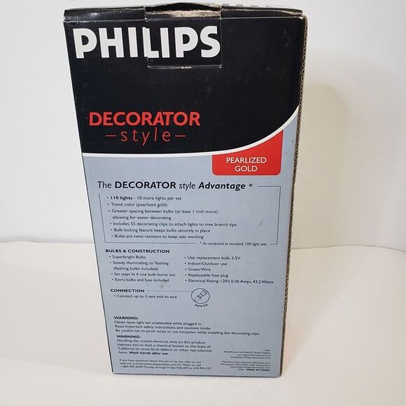 NEW Pearlized Gold Electric 110 Mini String Lights 40ft long - Picture 6 of 8